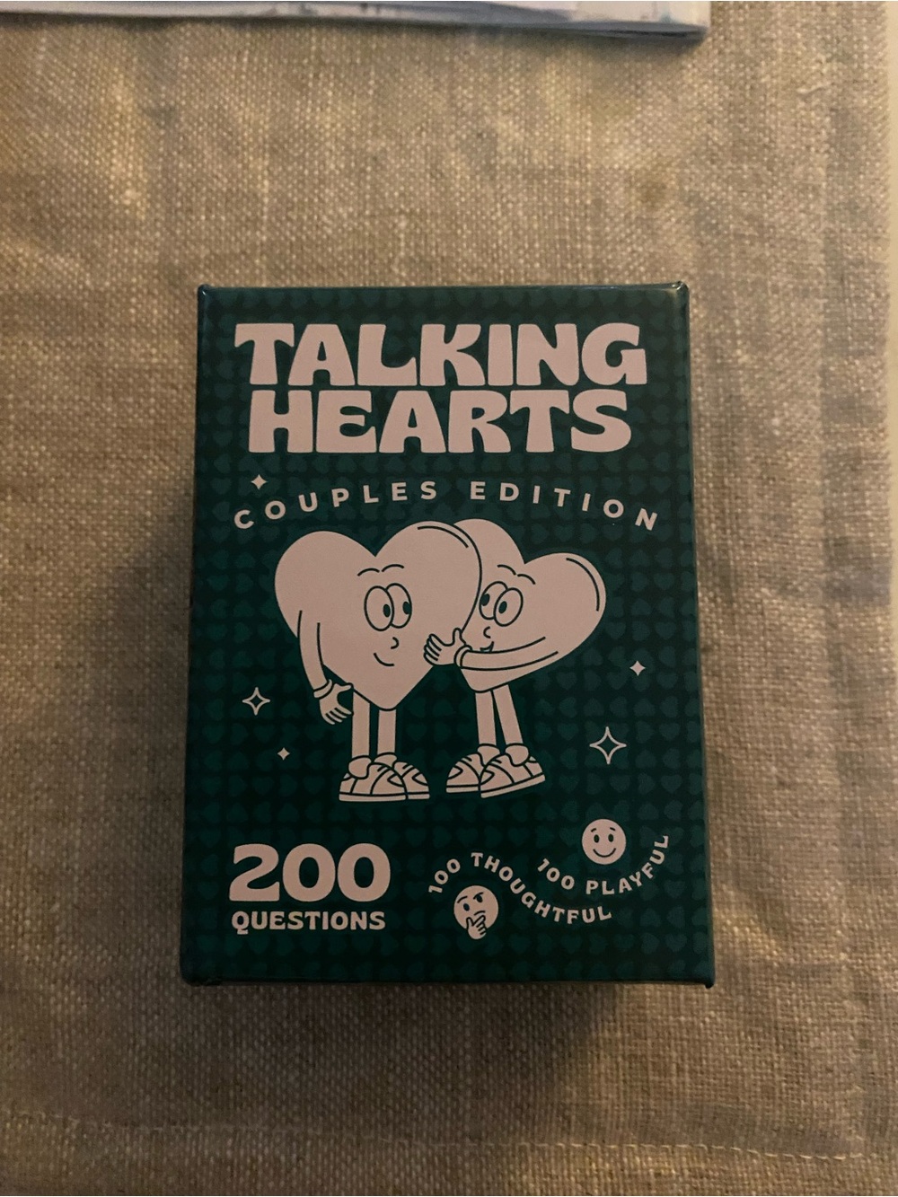 Talking Hearts Couples Edition Card Game - Teal